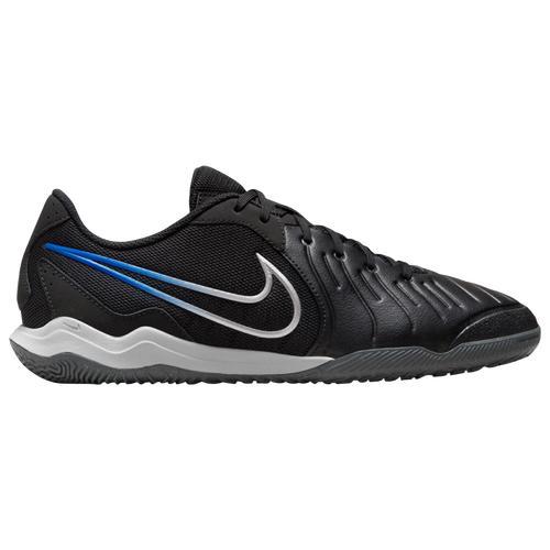 Nike Mens Nike Legend 10 Academy IC - Mens Soccer Shoes Black/Chrome/Hyper Royal Product Image