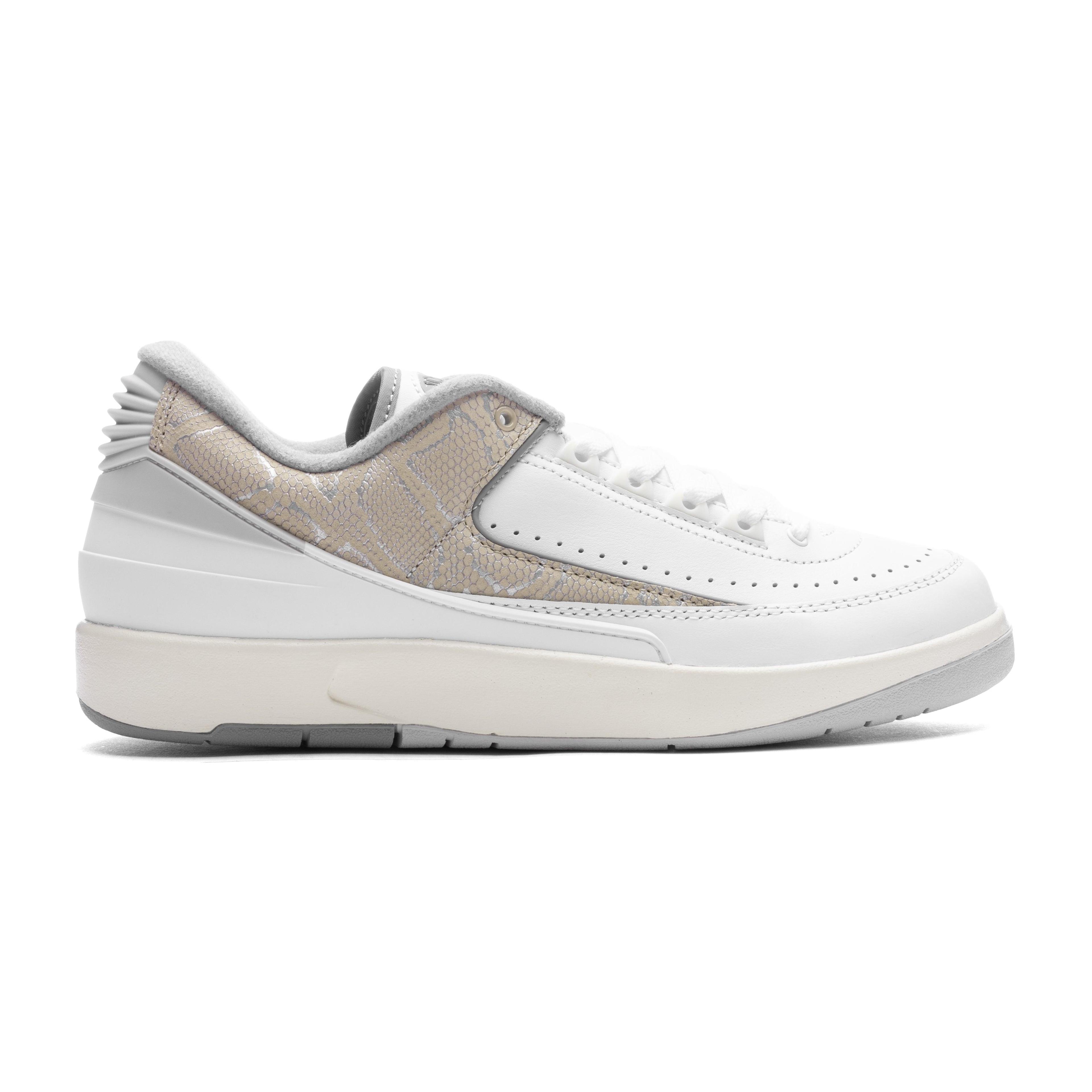 Air Jordan 2 Retro Low 'Python' - White/Cement Grey/Sanddrift Male Product Image