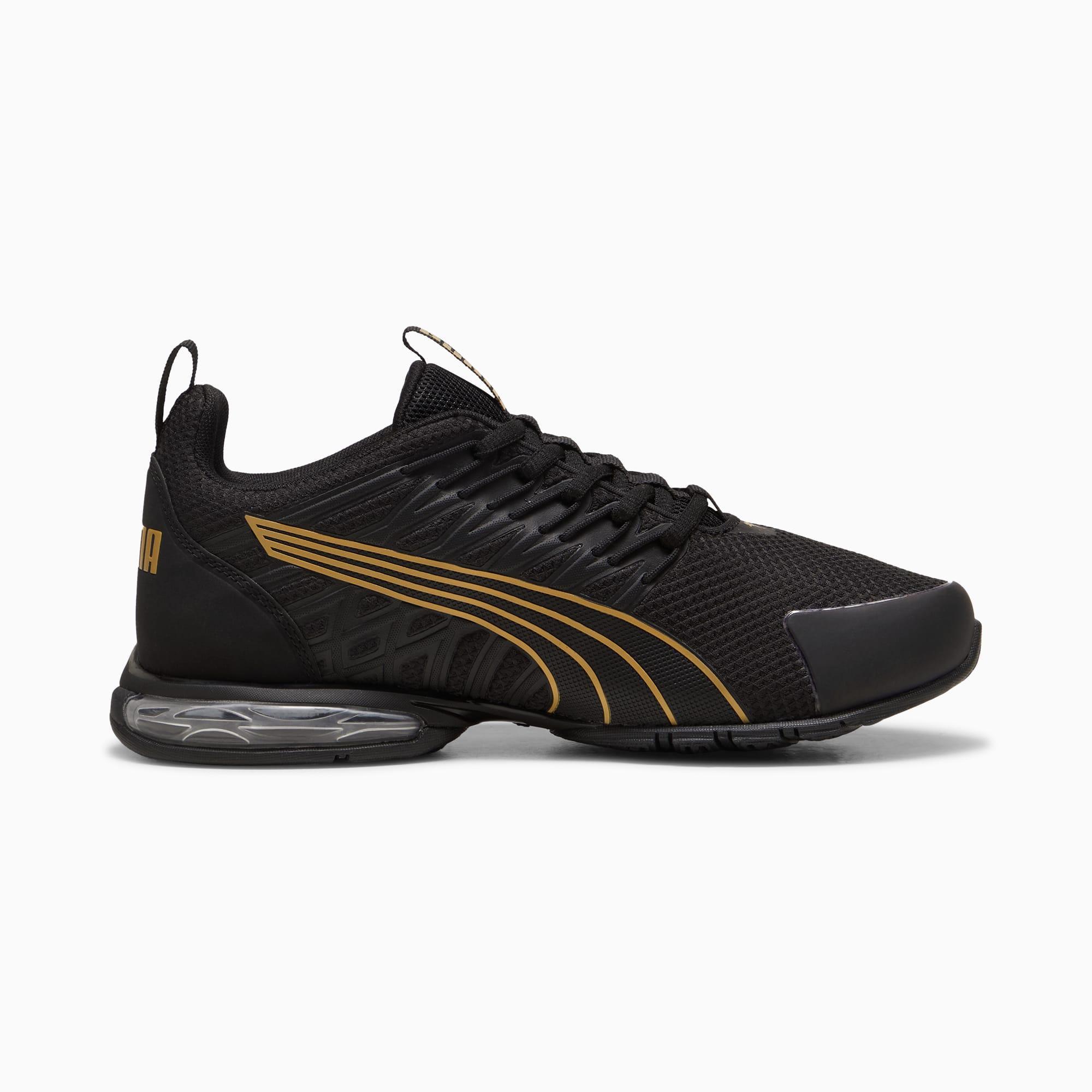 PUMA Voltaic Evo Women's Running Shoes in Black/Gold Product Image