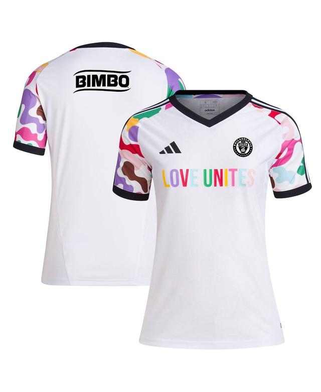 Womens adidas White Philadelphia Union 2023 Pride Pre-Match Top Product Image