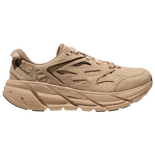 Hoka Womens HOKA Clifton L Suede - Shoes Shifting Sand/Dune Product Image