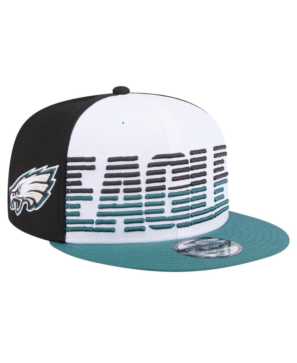 Mens New Era /Midnight Green Philadelphia Eagles Throwback Space 9FIFTY Snapback Hat Product Image