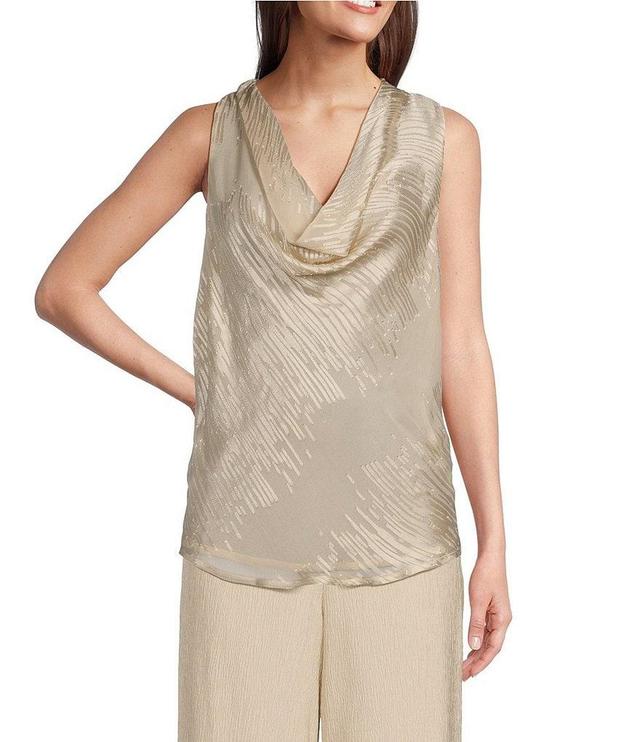 Donna Karan Cowl Neckline Sleeveless Tank Product Image