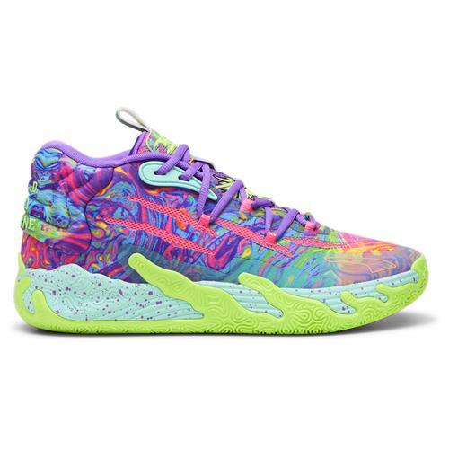 PUMA Mens Lamelo Ball PUMA MB.03 Be You - Mens Basketball Shoes Green/Purple/Pink Product Image