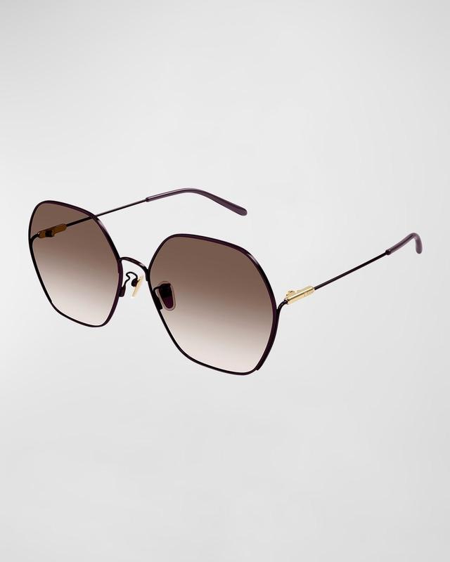 Geometric Acetate Round Sunglasses Product Image