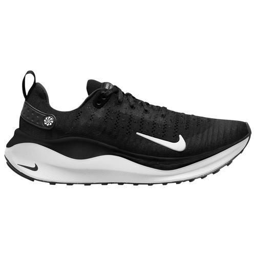 Nike Womens Nike React Infinity Run Flyknit 4 - Womens Running Shoes Black/White/Dark Grey Product Image