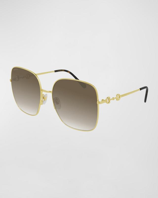 Oversized Square Metal Sunglasses Product Image