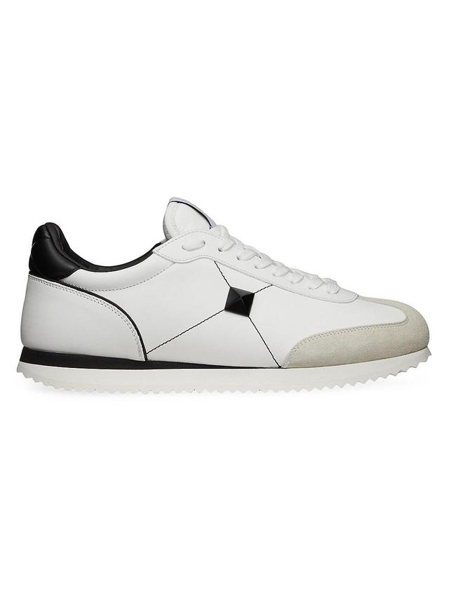 Mens Stud Around Low-Top Calfskin And Nappa Leather Sneakers Product Image