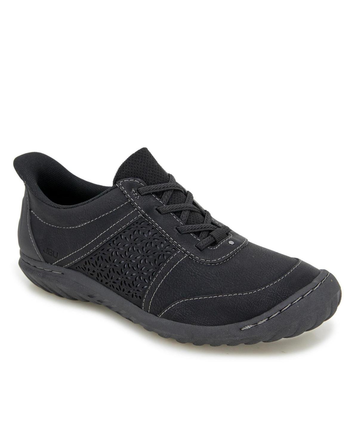 Jbu Womens Veronica Touchless Round Toe Sneakers - Charcoal Product Image