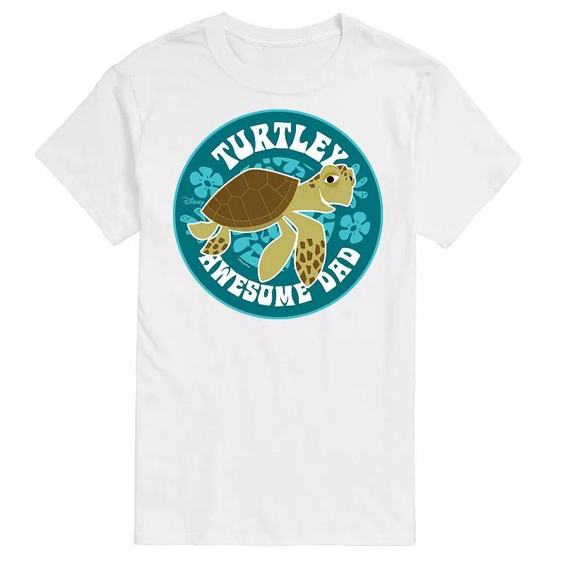 Disney / Pixars Finding Nemo Big & Tall Turtley Awesome Dad Graphic Tee, Mens Product Image