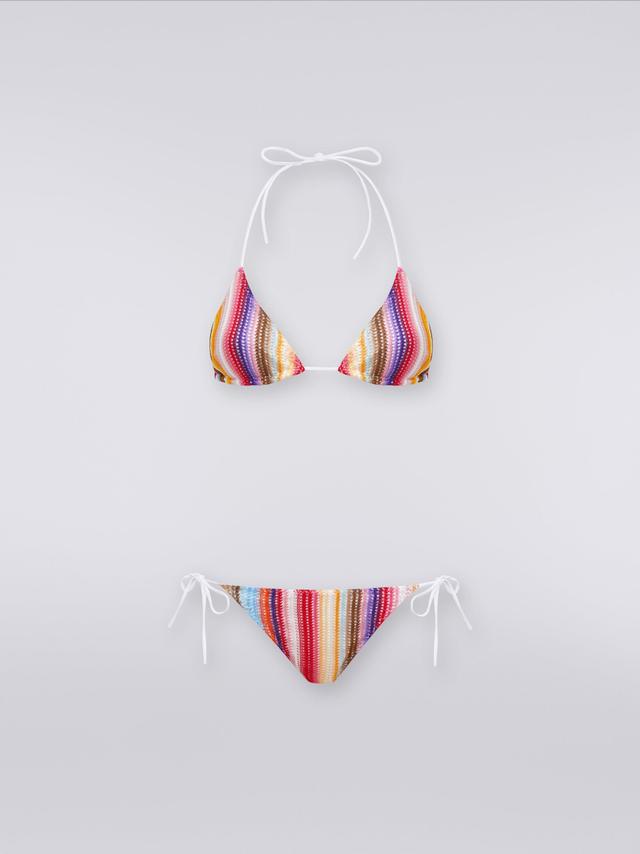 Striped crochet bikini Product Image