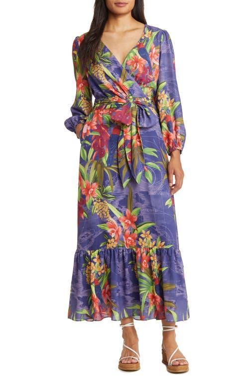 Tommy Bahama Villa Views Long Sleeve Maxi Dress (Island ) Women's Dress Product Image