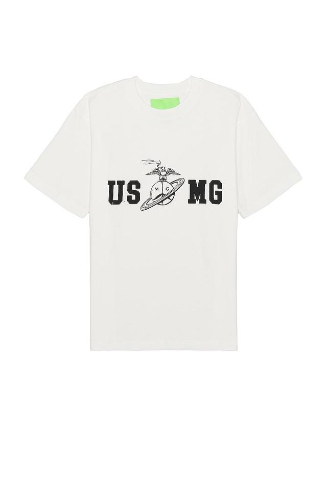 Mister Green USMG Tee White. (also in ). Product Image