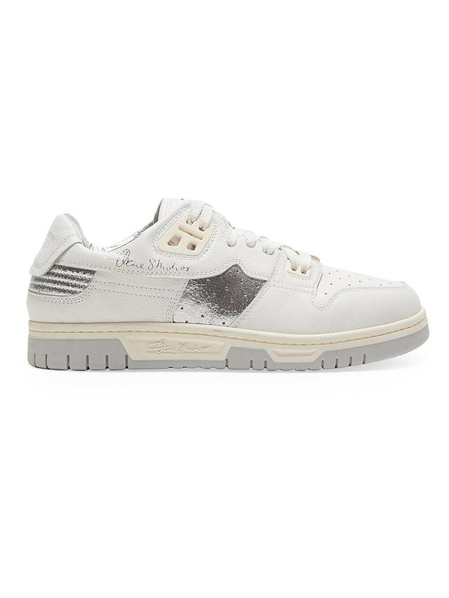 Mens Leather Low-Top Sneakers Product Image