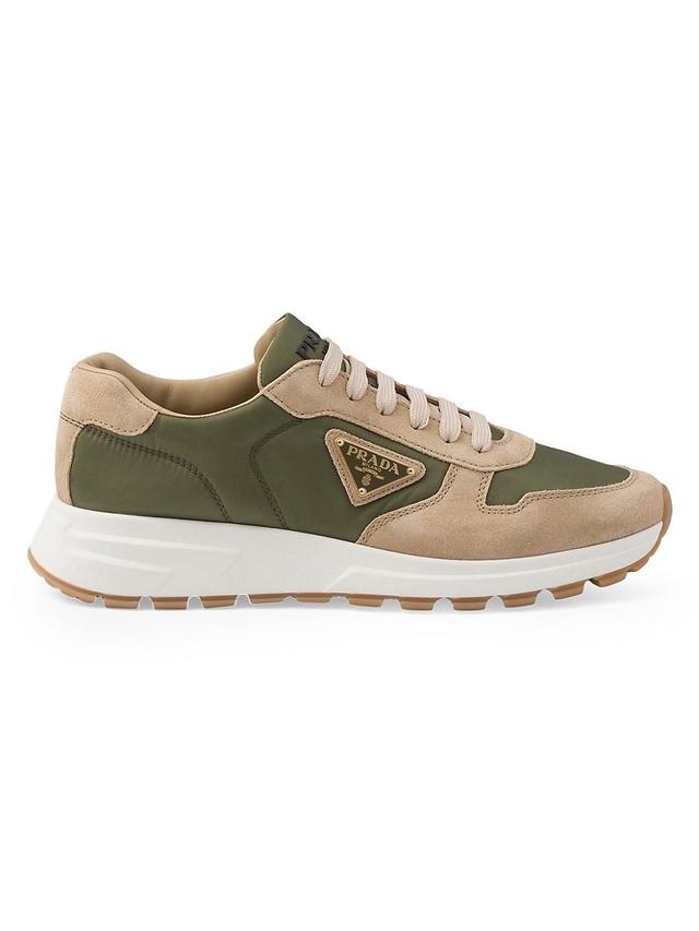 Mens Prax 01 Delav Suede and Re-Nylon Sneakers Product Image