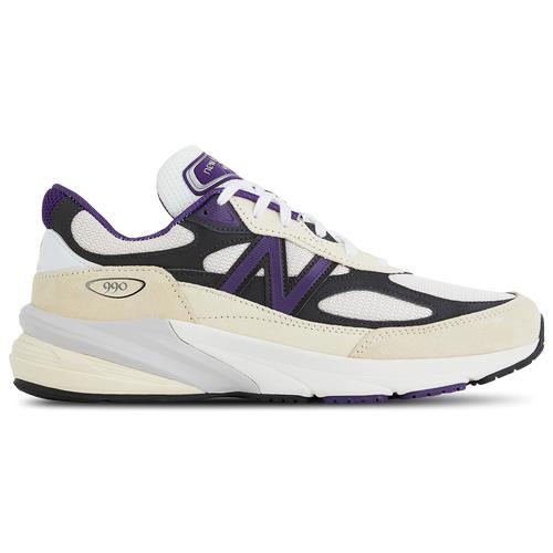 New Balance Mens 990 V6 - Shoes White/Black/Purple Product Image