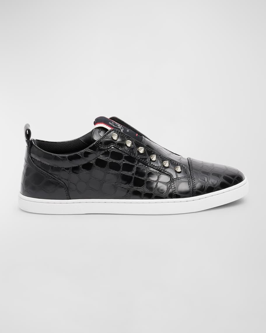 Mens F. A.V Fique A Vontade Croc-Effect Slip-On Sneakers Product Image