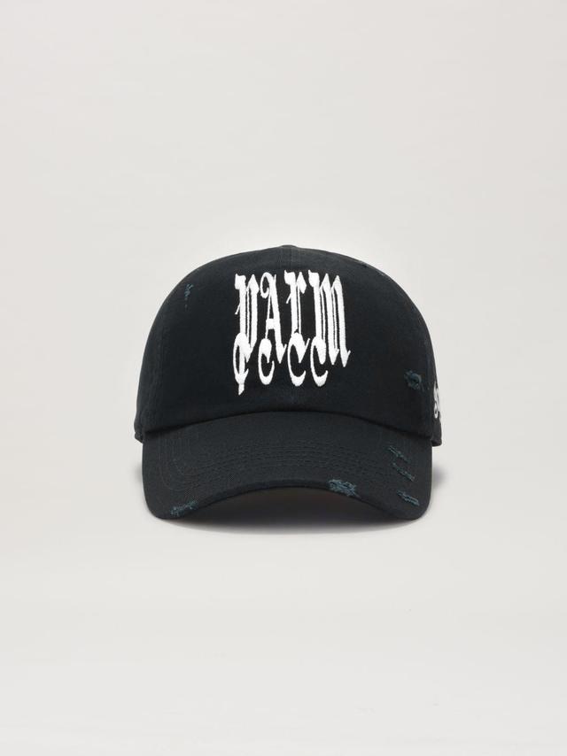 Gothic Logo Cap in black  - Palm Angels® Official  Product Image