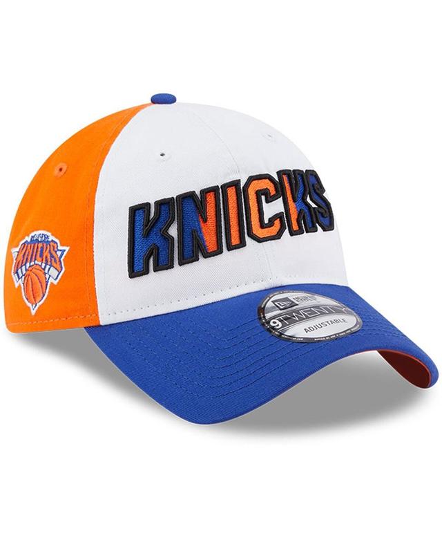 Mens New Era White New York Knicks Back Half 9TWENTY Adjustable Hat - White Product Image