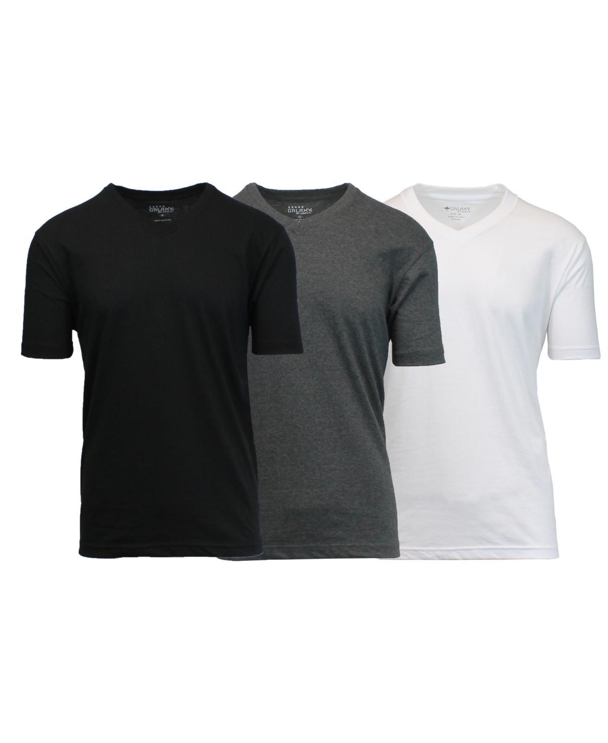 Galaxy By Harvic Mens Short Sleeve V-Neck T-shirt, Pack of 3 Product Image