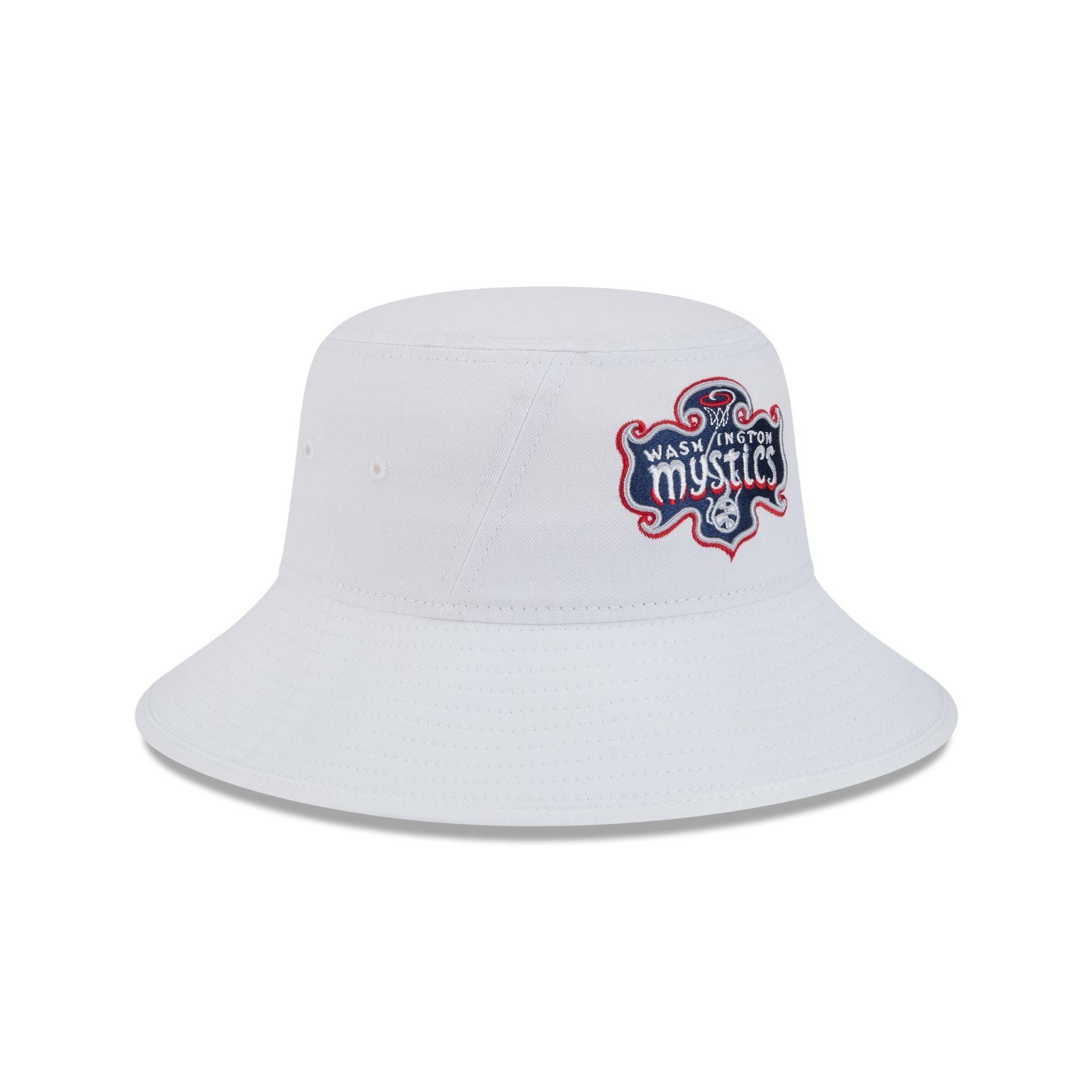 Washington Mystics Optic White Bucket Hat Male Product Image