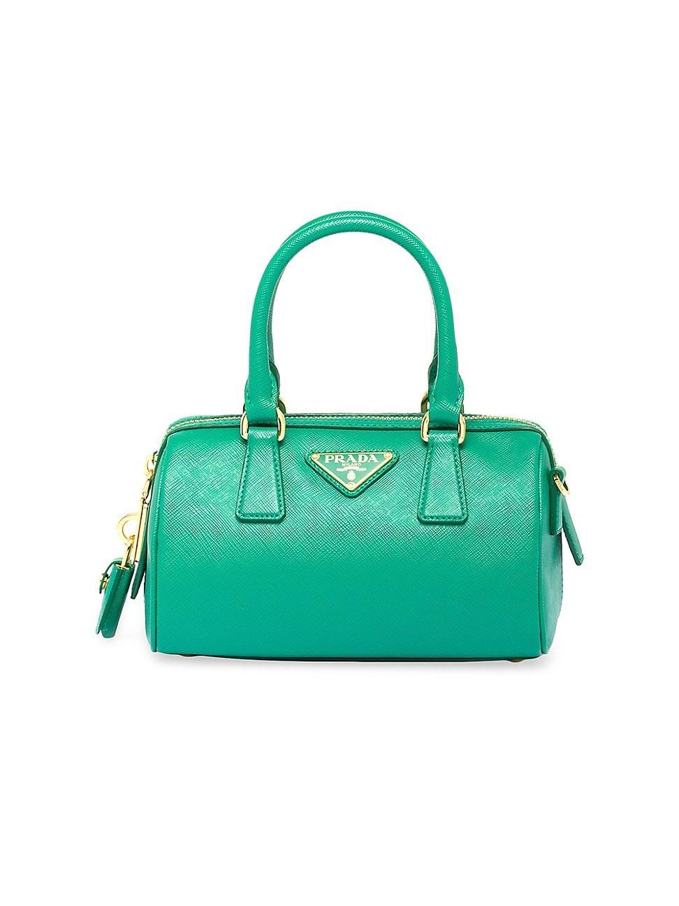 Womens Saffiano Leather Top Handle Bag Product Image