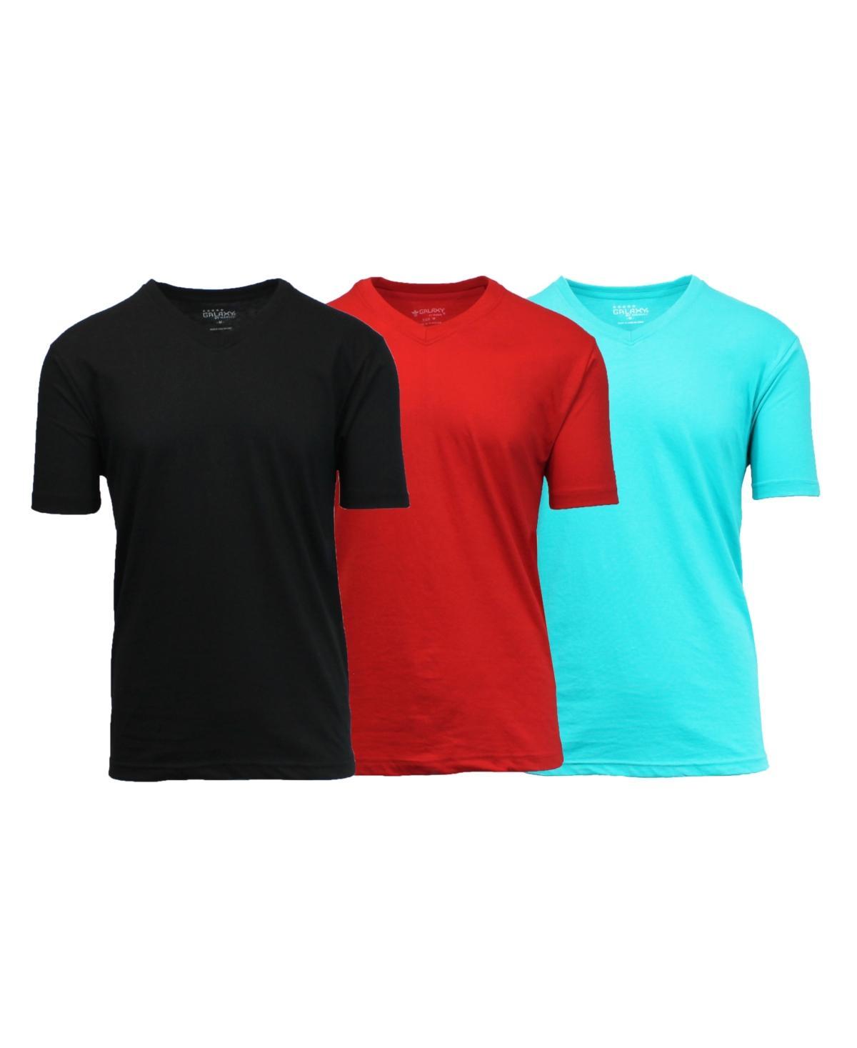 Galaxy By Harvic Mens Short Sleeve V-Neck T-shirt, Pack of 3 Product Image