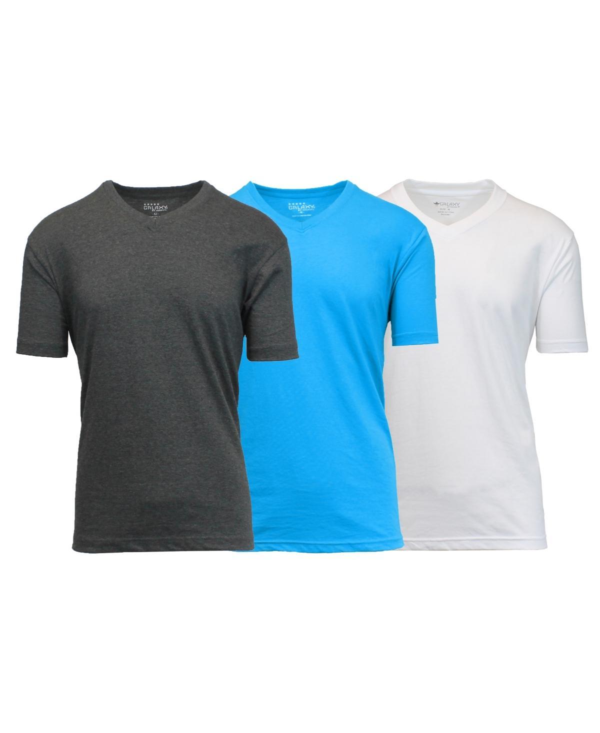 Galaxy By Harvic Mens Short Sleeve V-Neck T-shirt, Pack of 3 Product Image