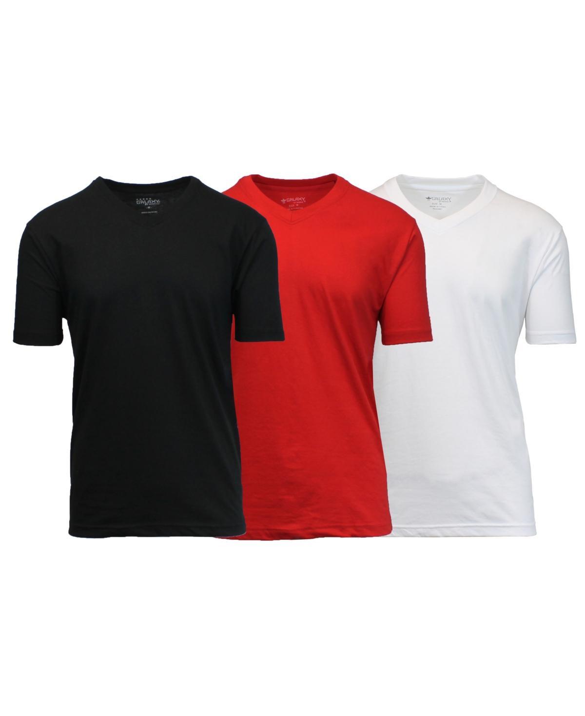 Galaxy By Harvic Mens Short Sleeve V-Neck T-shirt, Pack of 3 Product Image