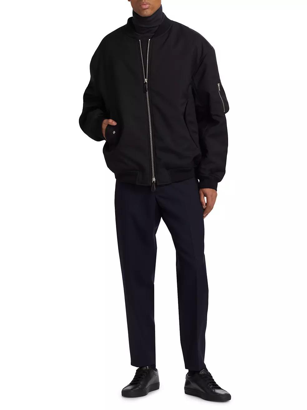 Padded Oversized Bomber Jacket Product Image