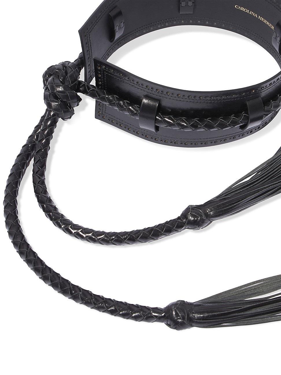 Womens Braided Leather Belt Product Image