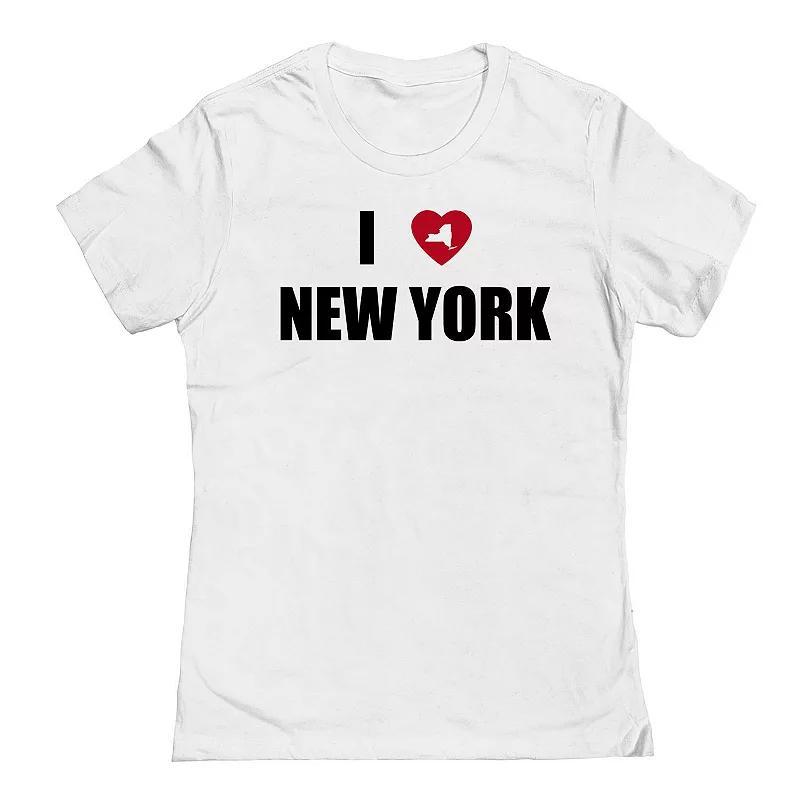 Juniors I Heart New York State Graphic Tee, Womens Product Image