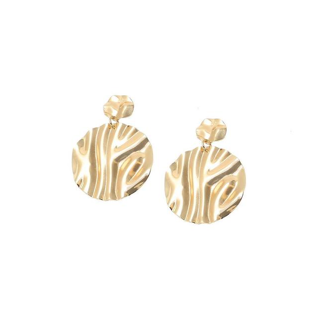 Sohi Womens Textured Drop Earrings Product Image