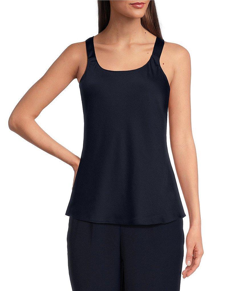 NIC + ZOE Social Edit Crepe Scoop Neck Sleeveless Cami Product Image