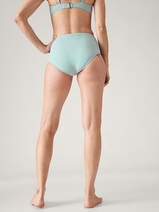 High Waist Rib Swim Bottom Product Image