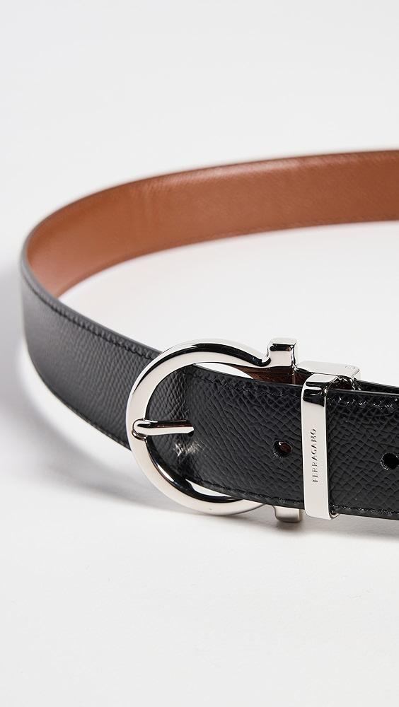 FERRAGAMO Single Gancio Reversible Paloma Leather Belt | Shopbop Product Image