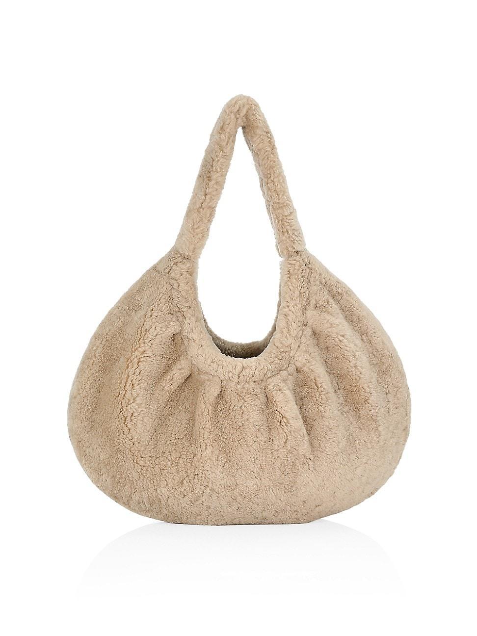 Womens Shearling Hobo Bag Product Image