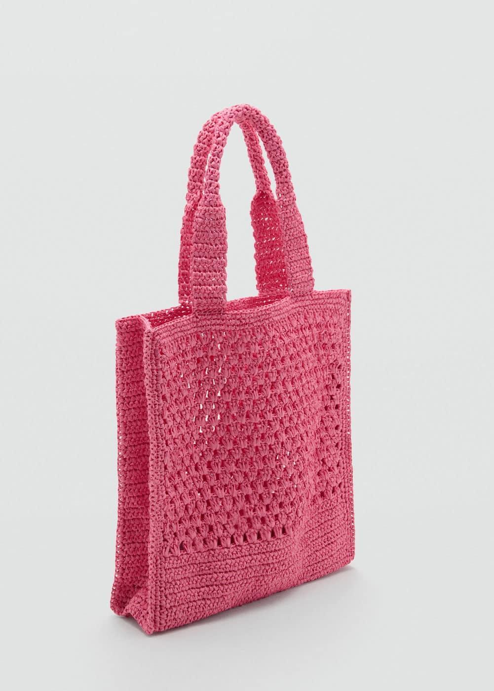 MANGO - Natural fiber shopper bag - One size - Women Product Image