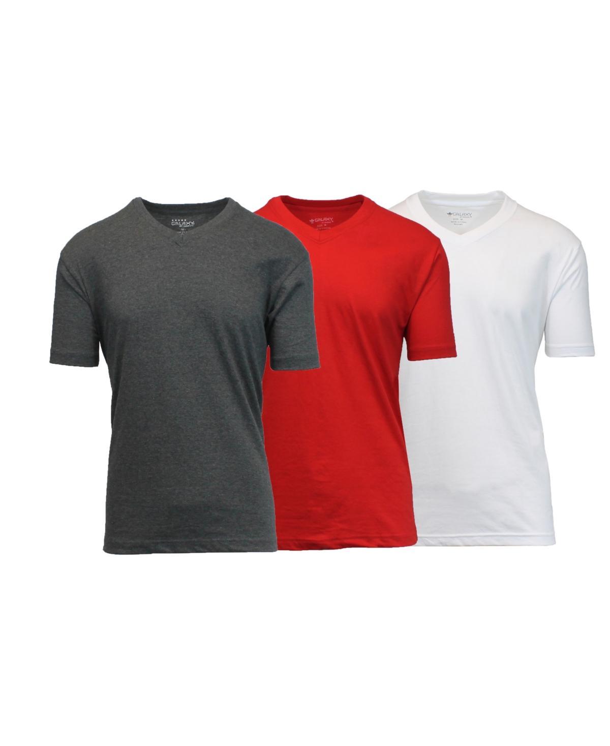 Galaxy By Harvic Mens Short Sleeve V-Neck T-shirt, Pack of 3 Product Image