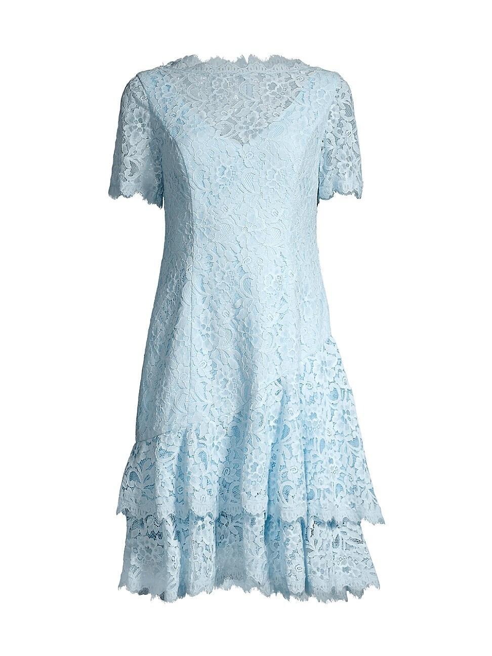 Womens Floral Lace Dress Product Image