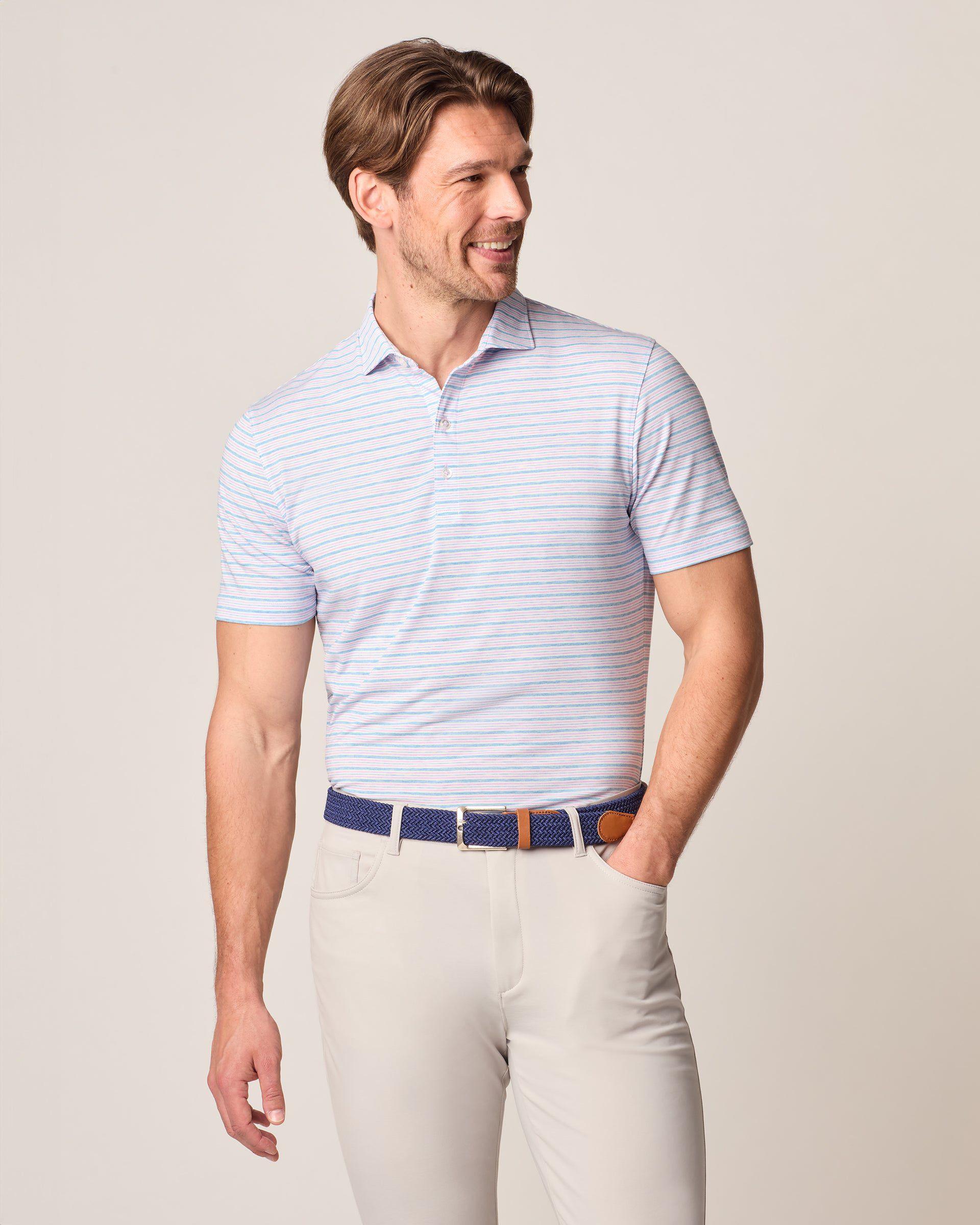 johnnie-O Top Shelf Performance Polo - Declan Stripe Product Image