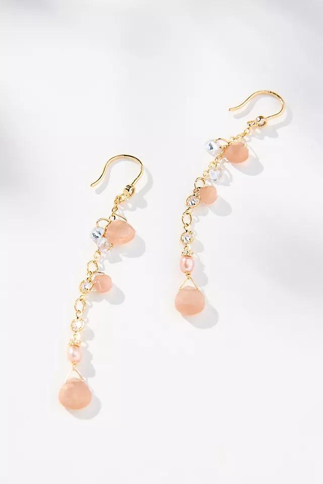 Linear Stone Drop Earrings Product Image