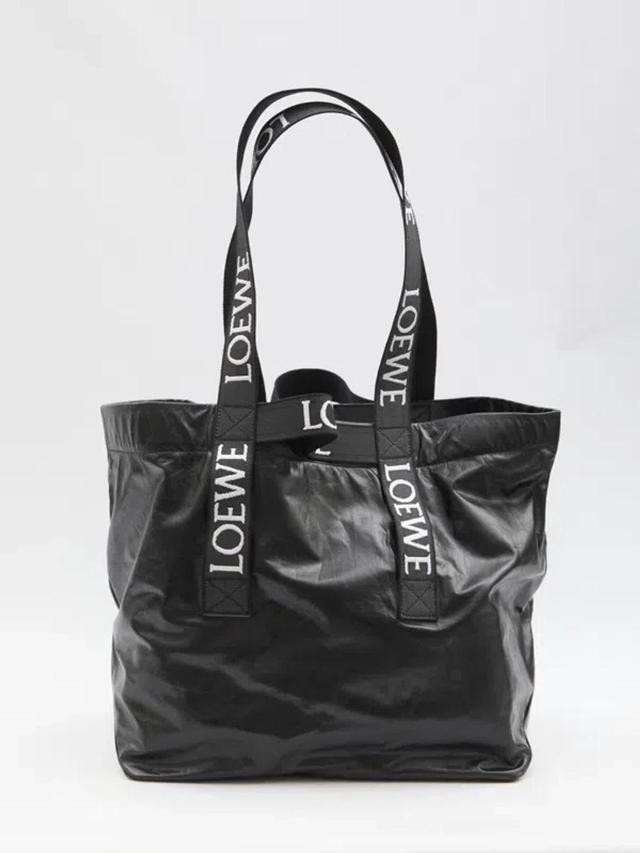 LOEWE Fold Shopper Bag In Black Product Image