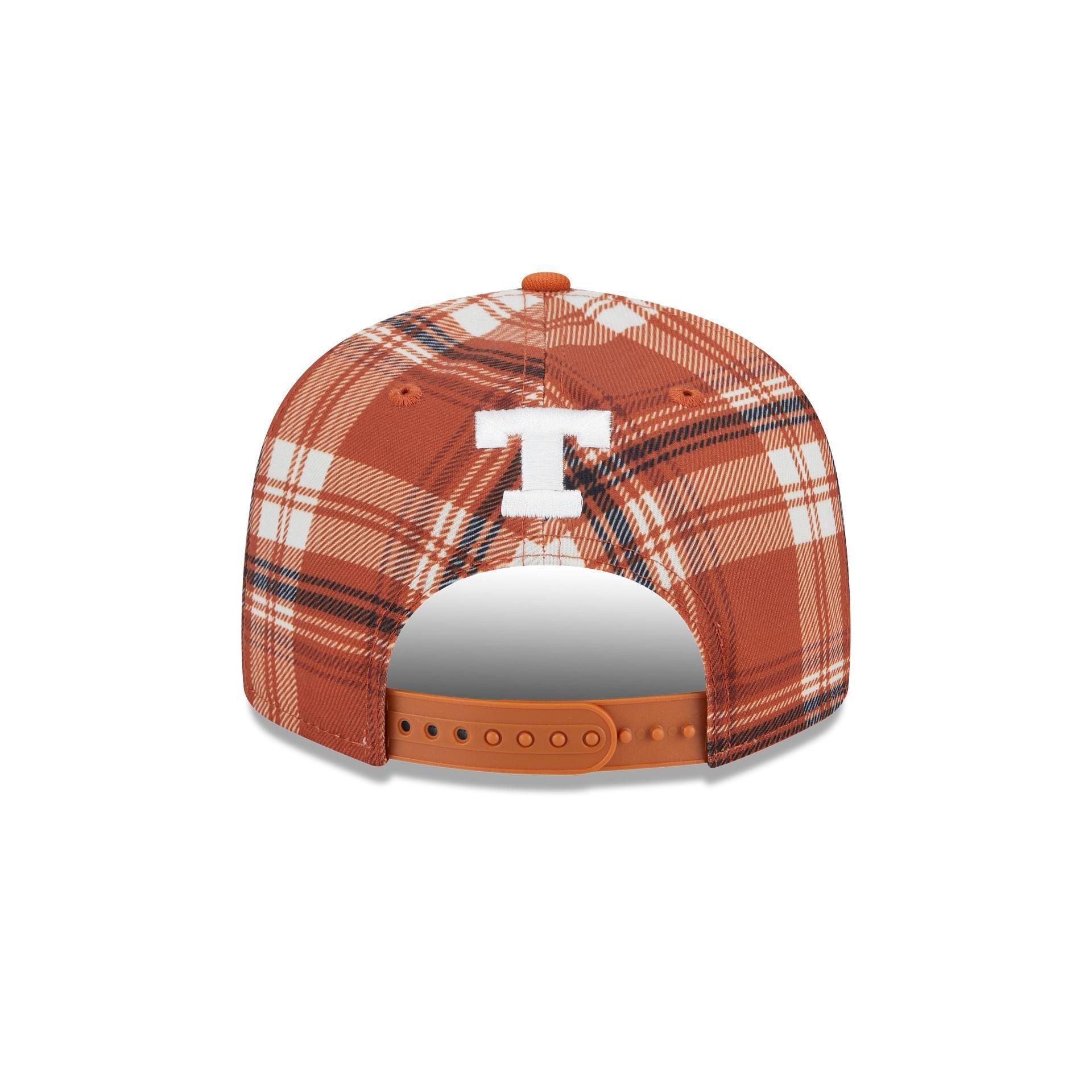 Texas Longhorns Plaid 9FIFTY Snapback Hat Male Product Image