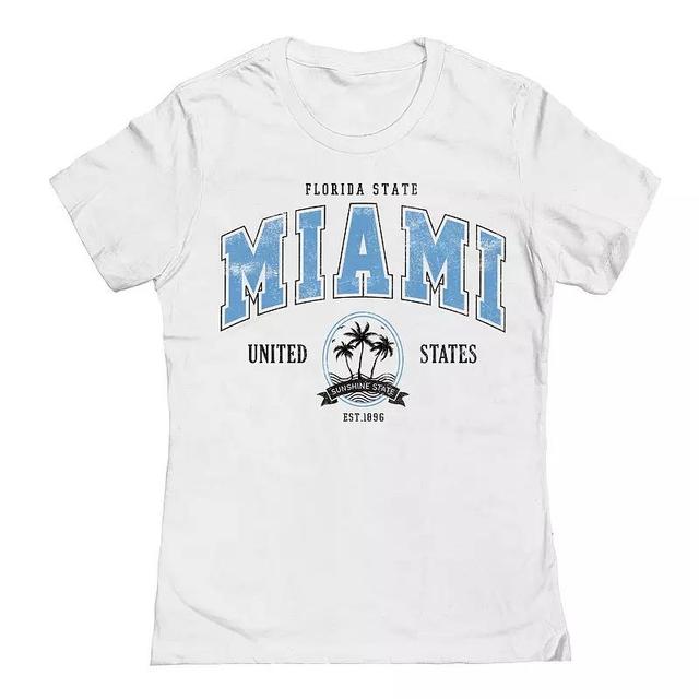 Juniors / Womens Miami Graphic Tee, Girls Product Image