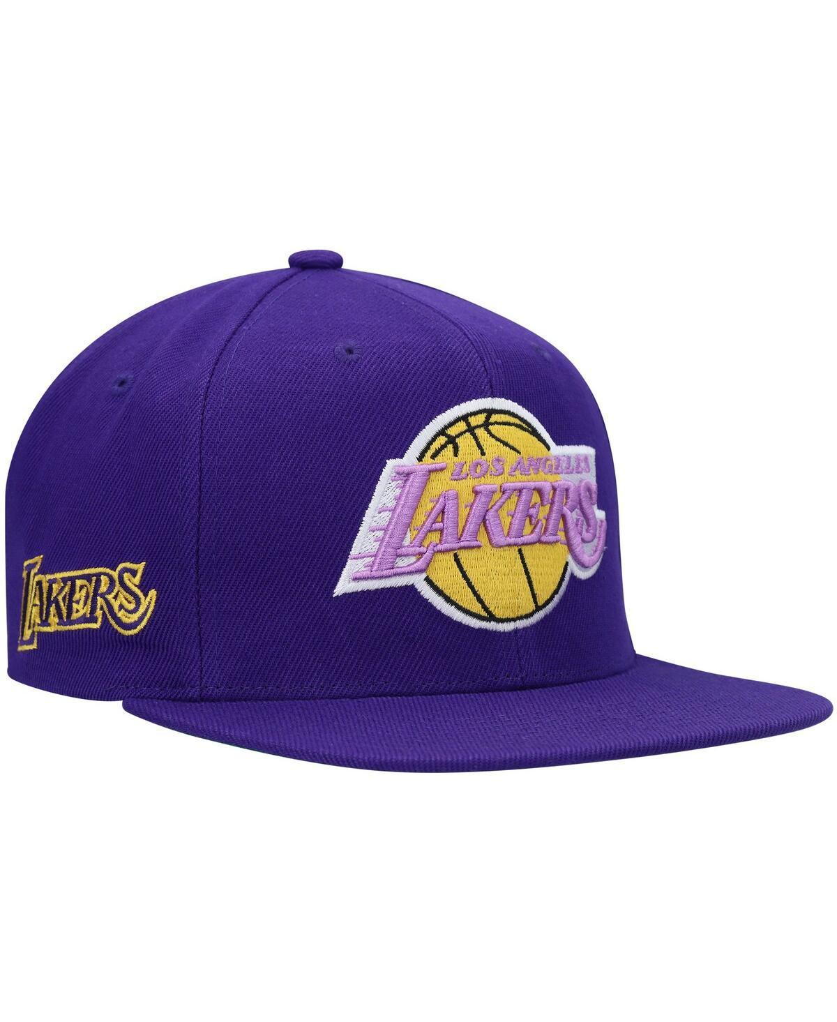 Mens Mitchell & Ness Los Angeles Lakers Hardwood Classics Snapback Hat Product Image