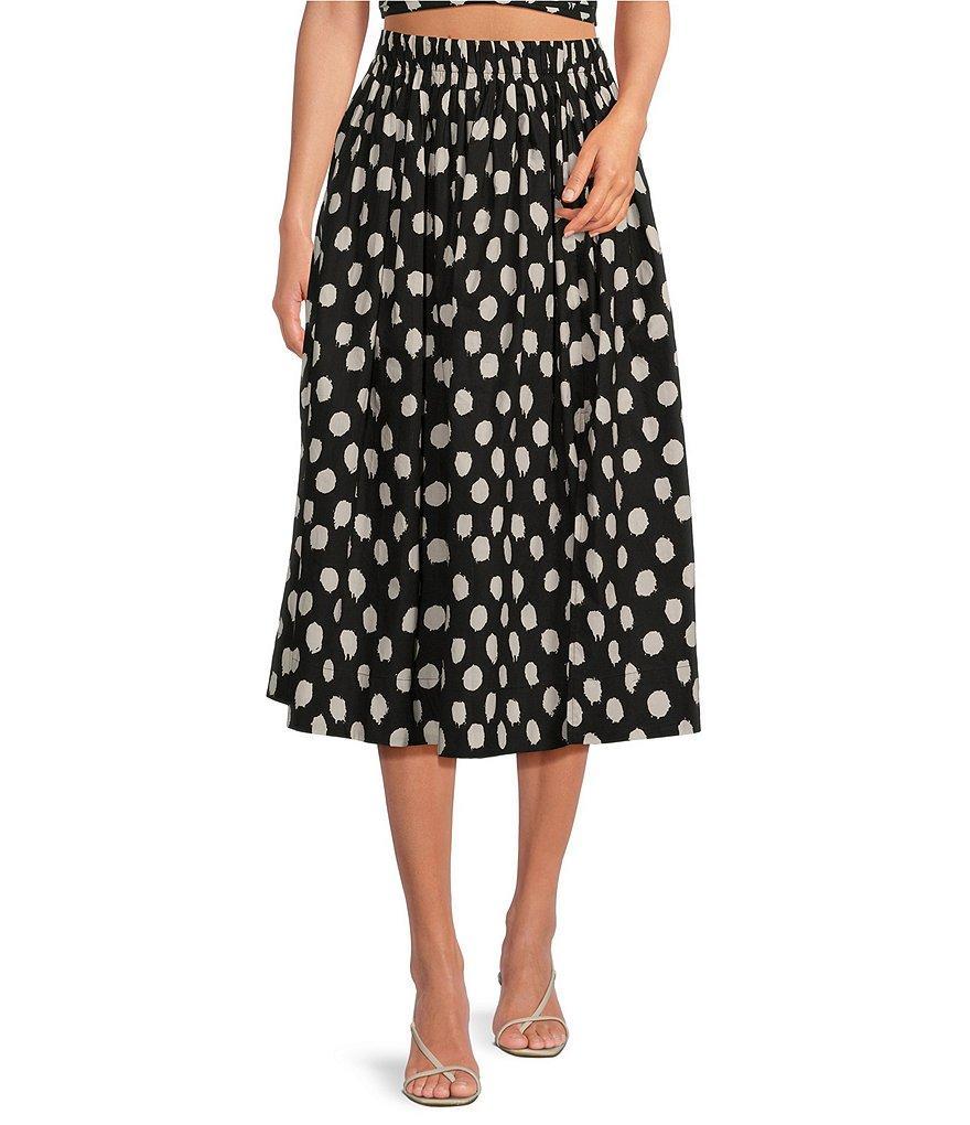 Lucy Paris Amari Polka Dot Print Coordinating Midi Skirt product image