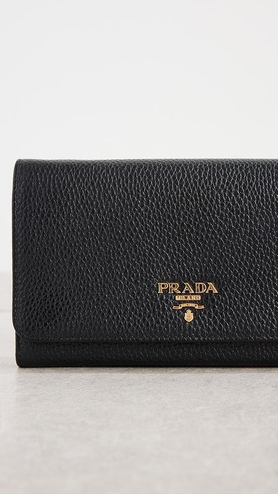 Shopbop Archive Prada Flap Crossbody Wallet on Chain | Shopbop Product Image