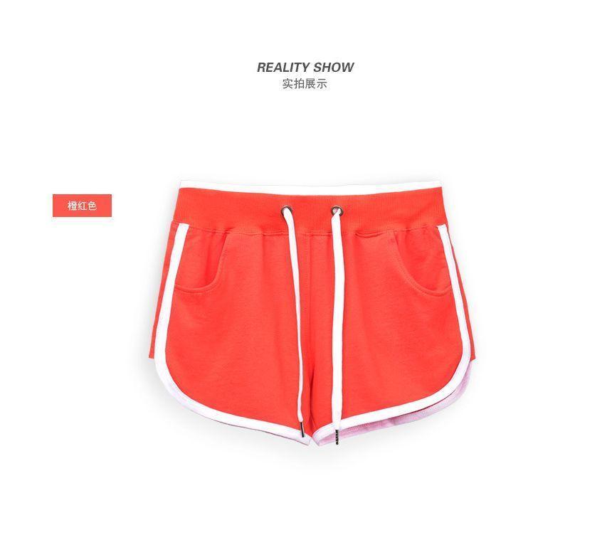 Mid Rise Piped Shorts Product Image