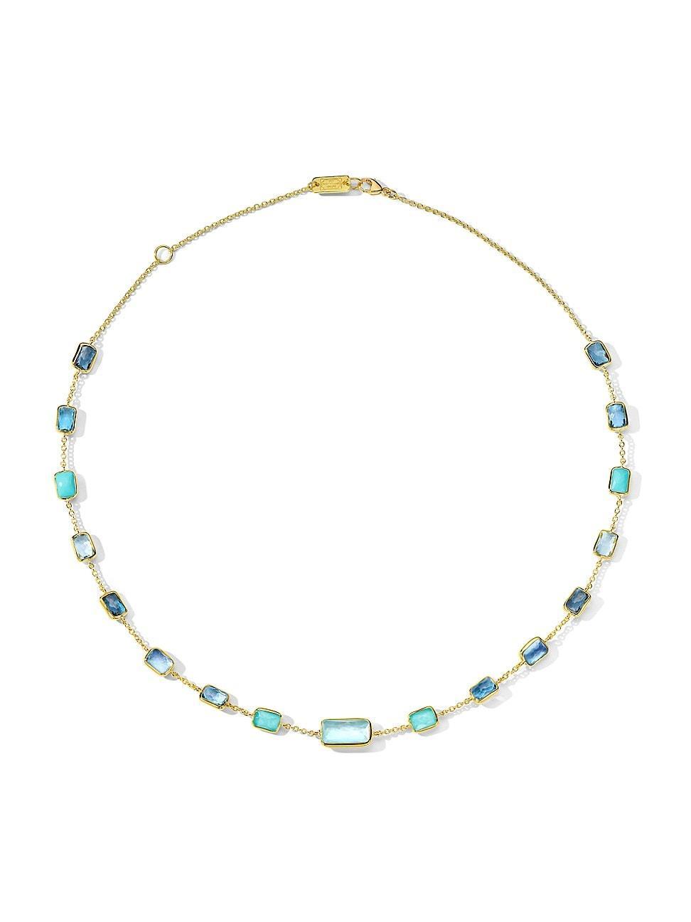 Womens Rock Candy Gelato 18K Yellow Gold & Multi-Gemstone Necklace Product Image